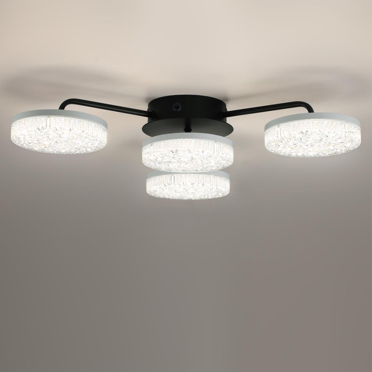 Люстра потолочная LUMION LEDIO DIDANA черный LED*1 55W