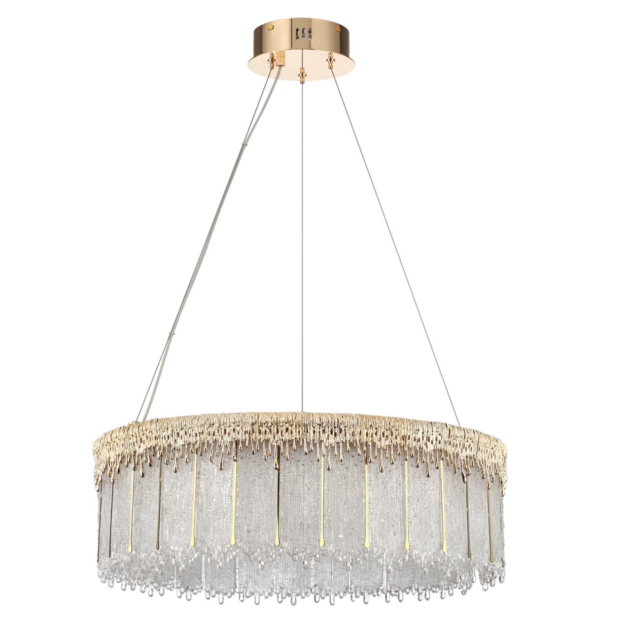 Люстра ODEON LIGHT L-VISION CLEO золотой LED*1 80