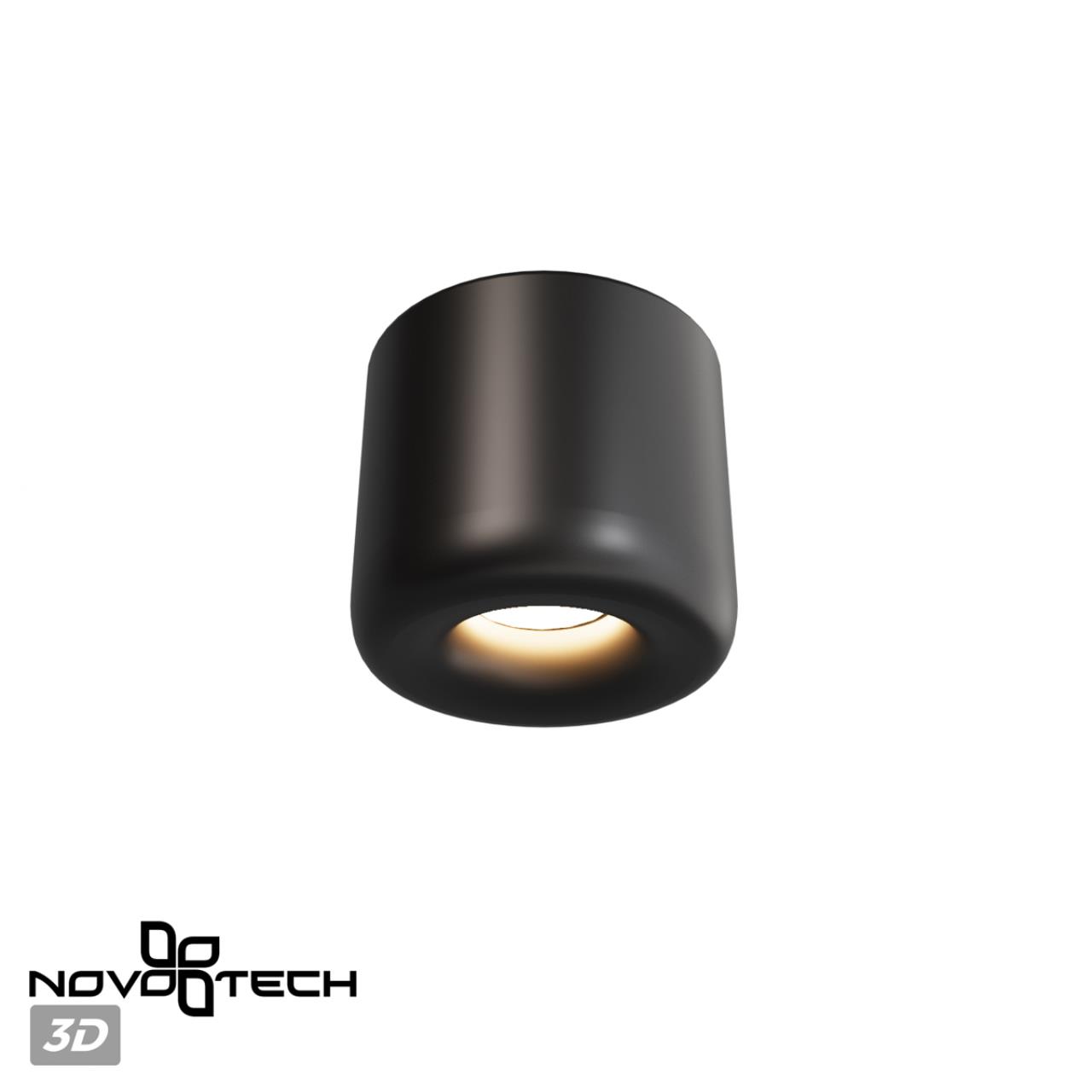 Светильник накладной влагозащищённый светодиодный NOVOTECH OVER LISSE черный