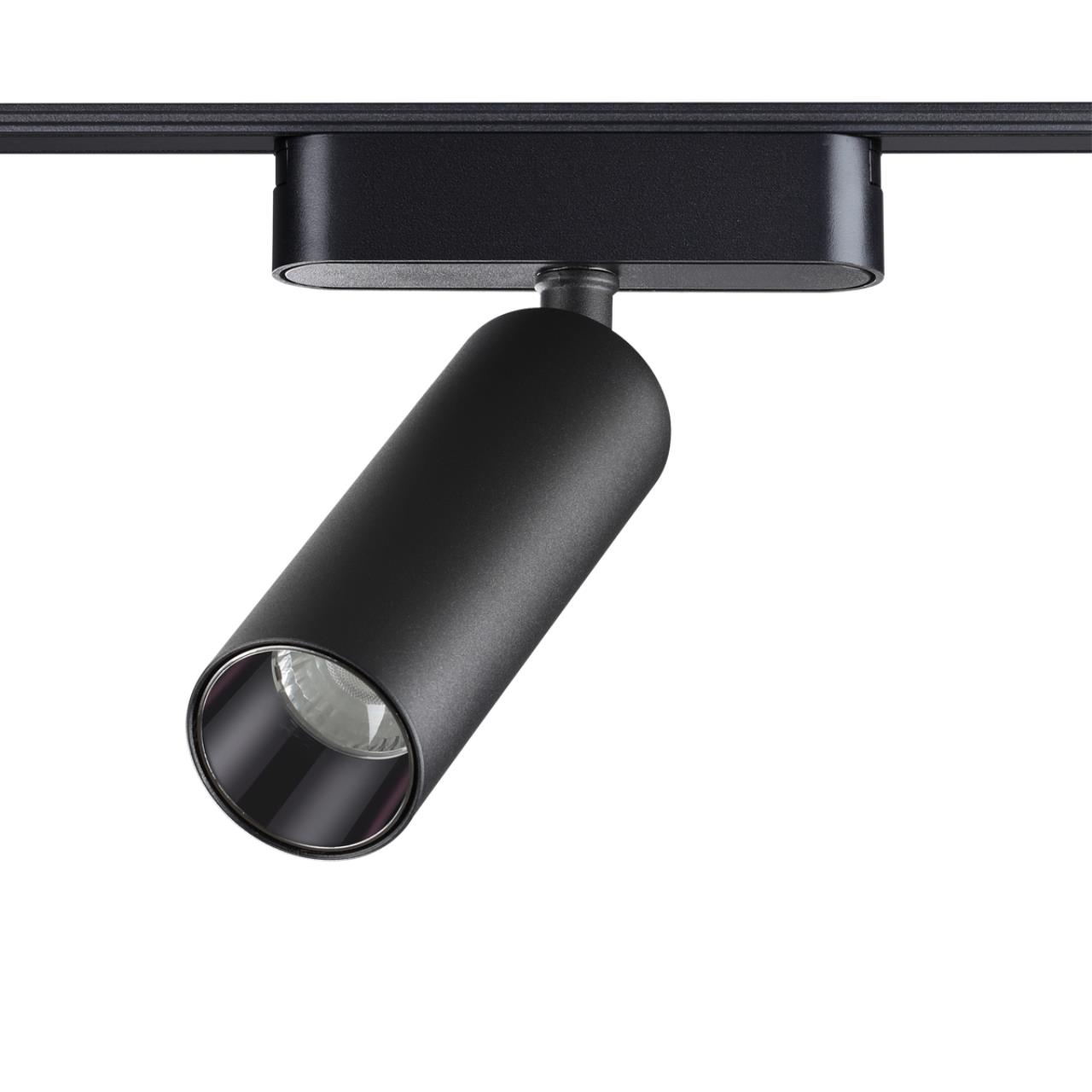Трековый светильник для низковольтного шинопровода NOVOTECH SHINO SMAL черный LED*1 15W 3000К