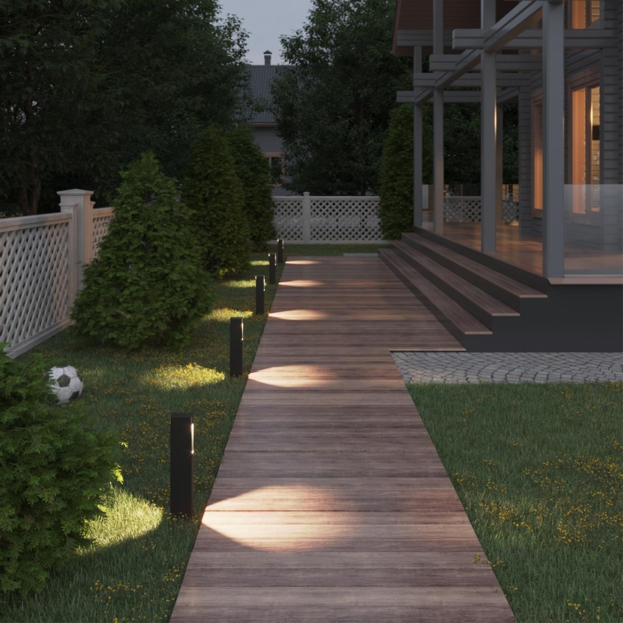 Ландшафтный светильник ODEON LIGHT NATURE GALA черный LED*1 14W