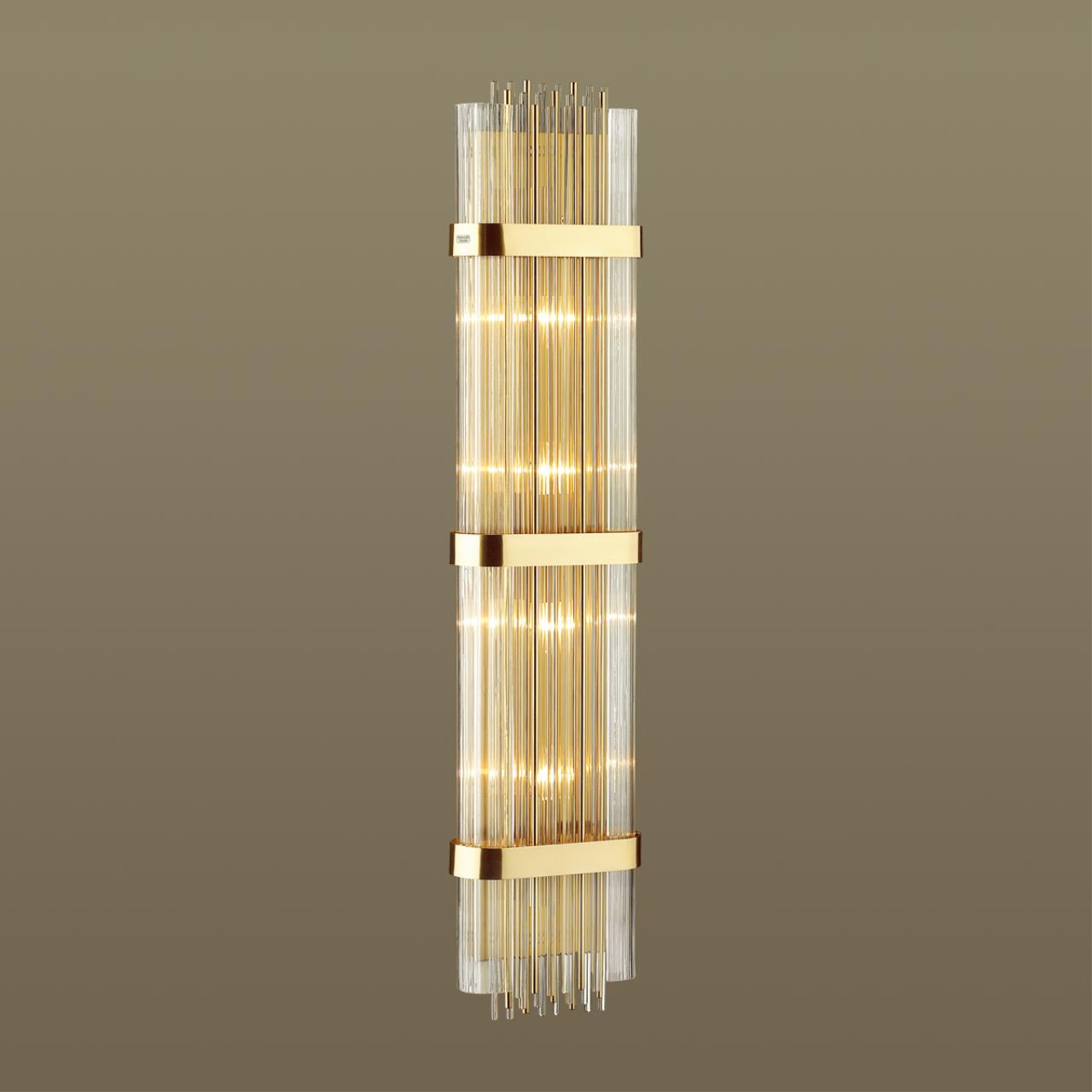 Настенный светильник ODEON LIGHT EXCLUSIVE HALL EMPIRE золотой E14*6 10W  1170 мм
