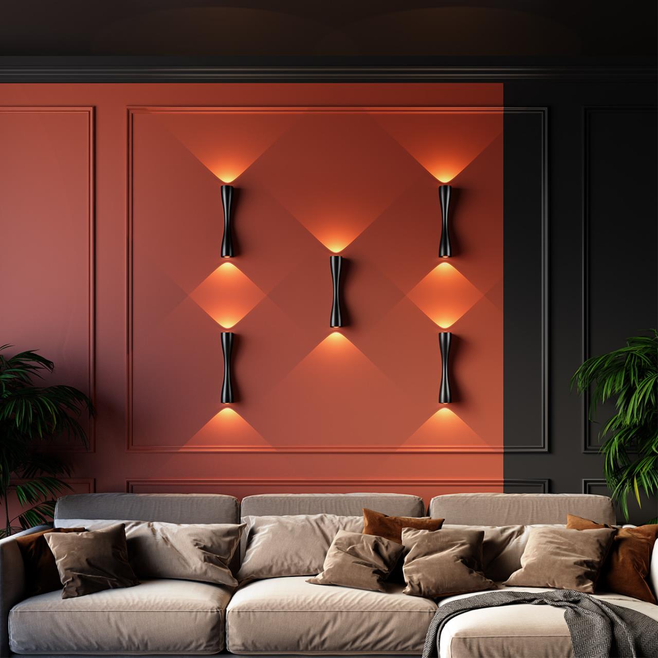 Настенный светильник ODEON LIGHT HIGHTECH ANIKA черный