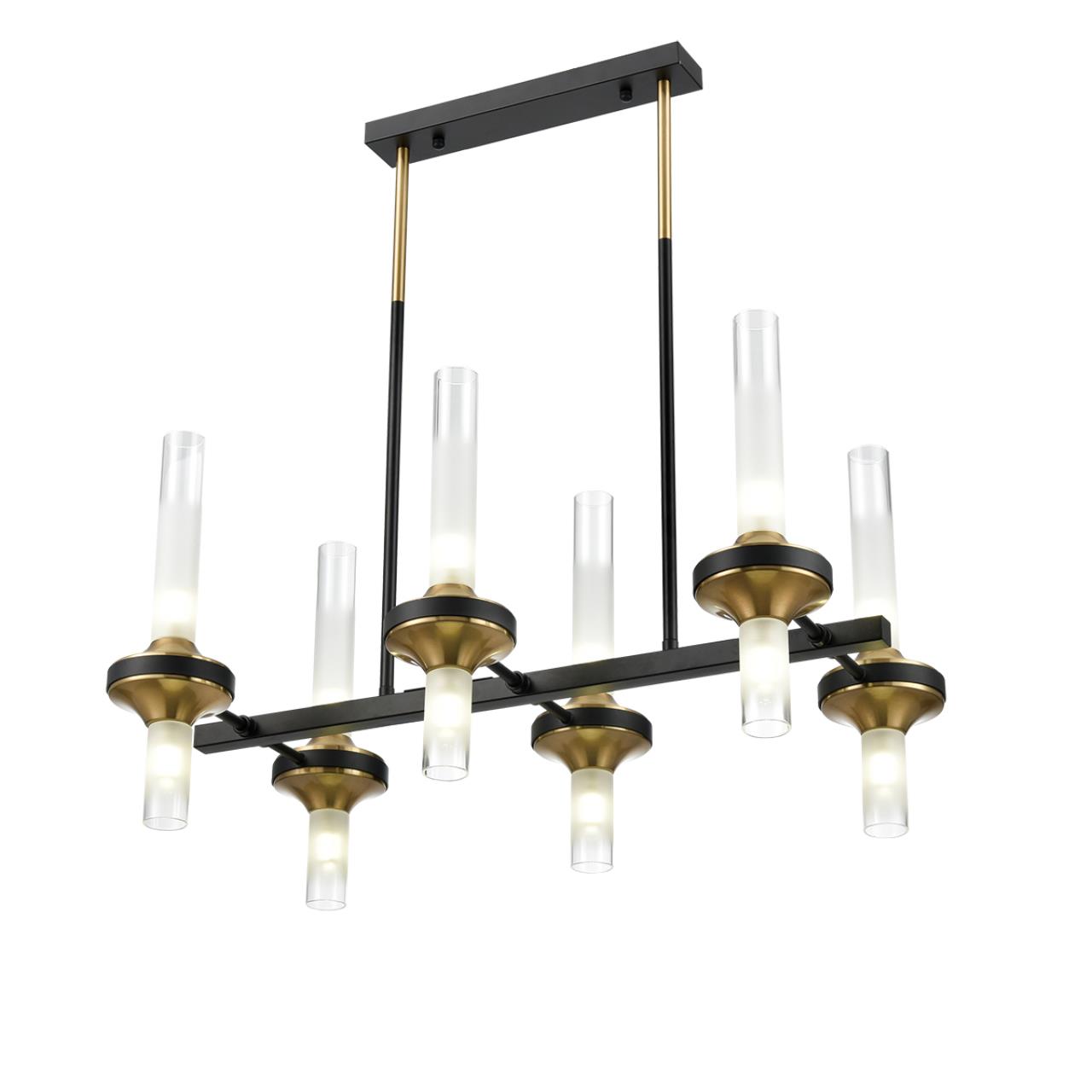 Люстра на штанге LUMION NEOCLASSI TAMARESA черный, бронзовый G9*12 10W