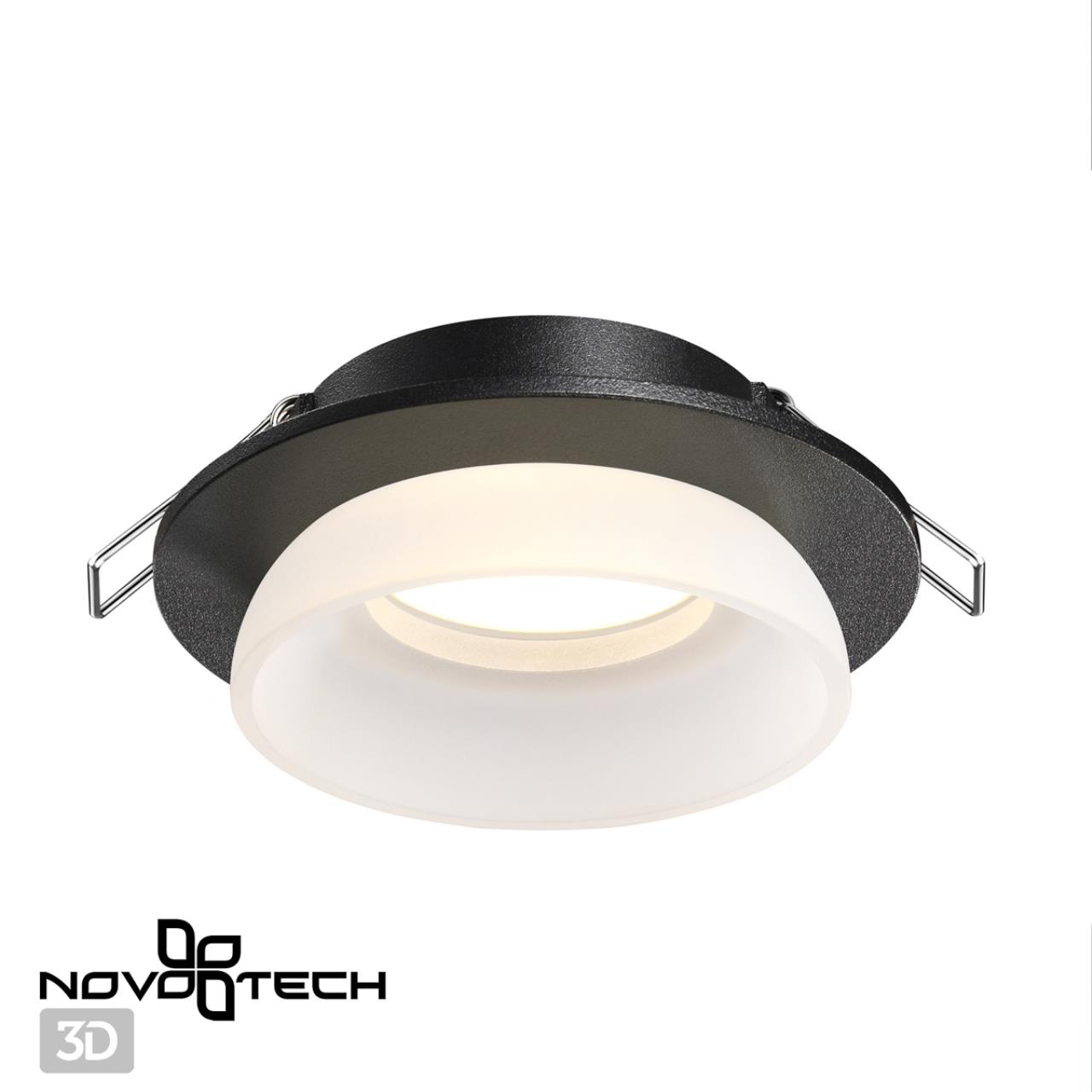 Светильник встраиваемый NOVOTECH SPOT LIRIO черный GU10*1 10W 98 мм.