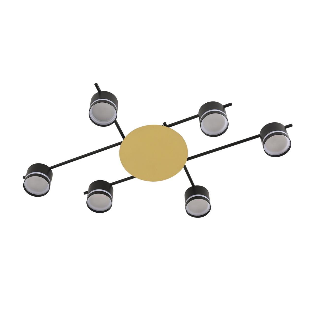 Светильник потолочный LUMION COMFI BENUA черный, золотой GX53*6 10W