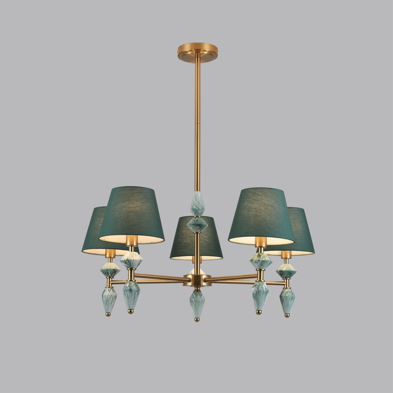 Люстра LUMION CLASSI VERMONT латунь E14*5 10W
