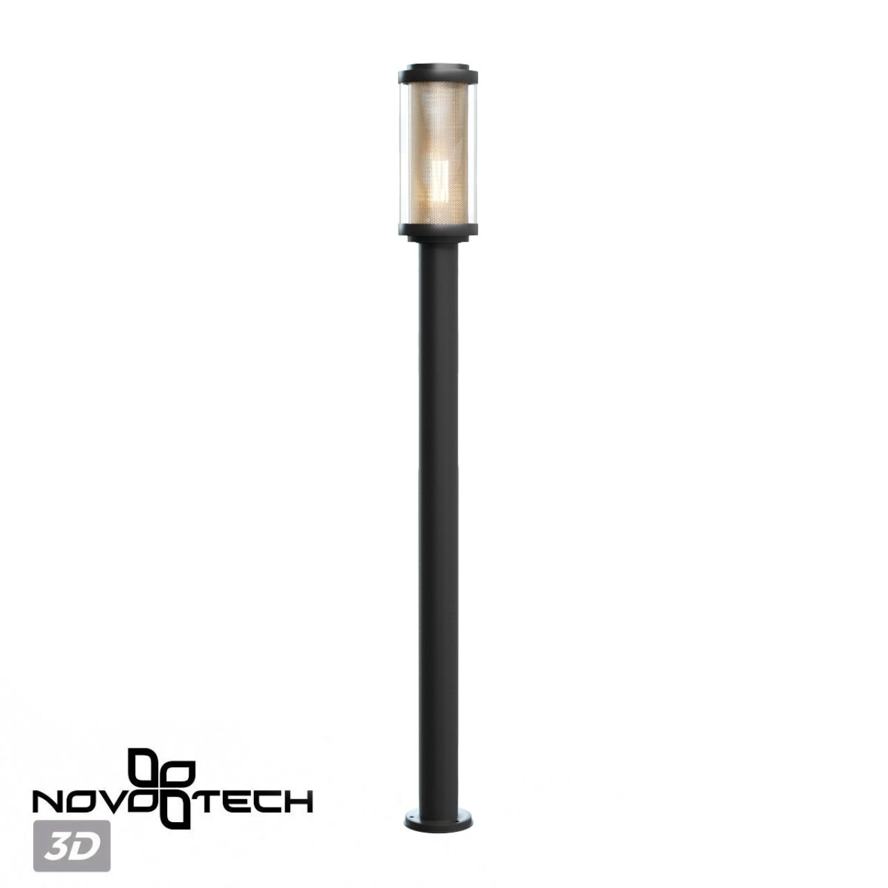 Уличный фасадный светильник NOVOTECH STREET MATRIX черный E27*1 10W плафон прозрачный