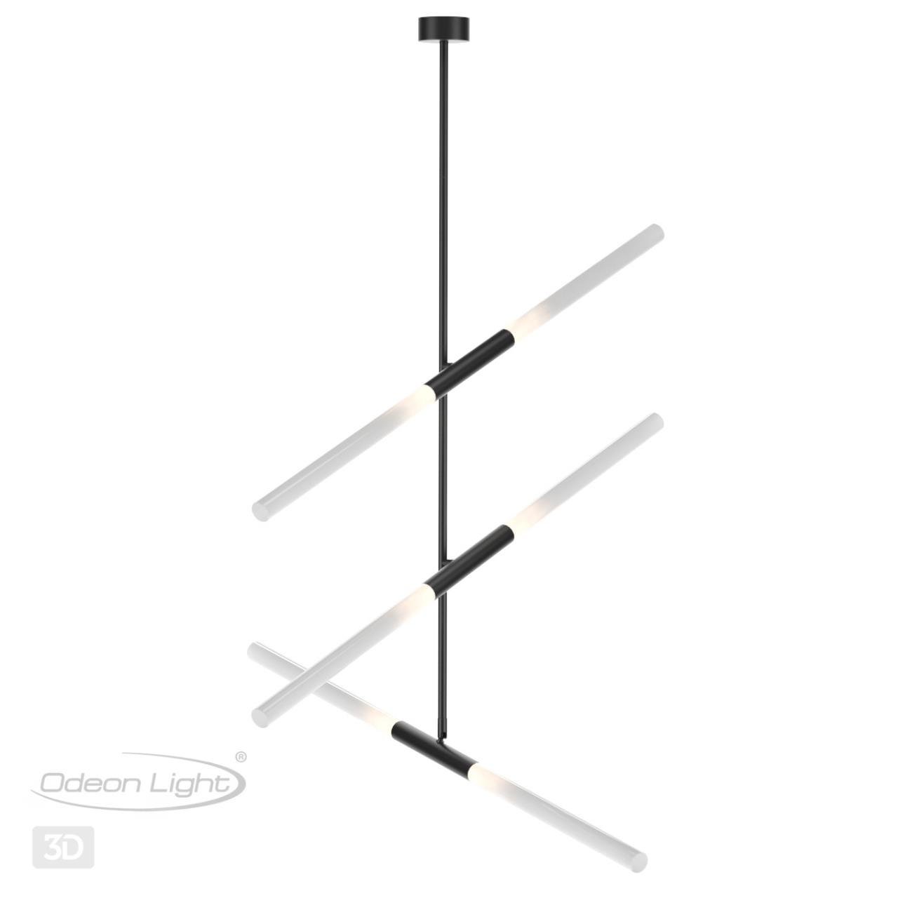 Потолочный светильник ODEON LIGHT HIGHTECH SOHO черный G9*6 10W плафон белый