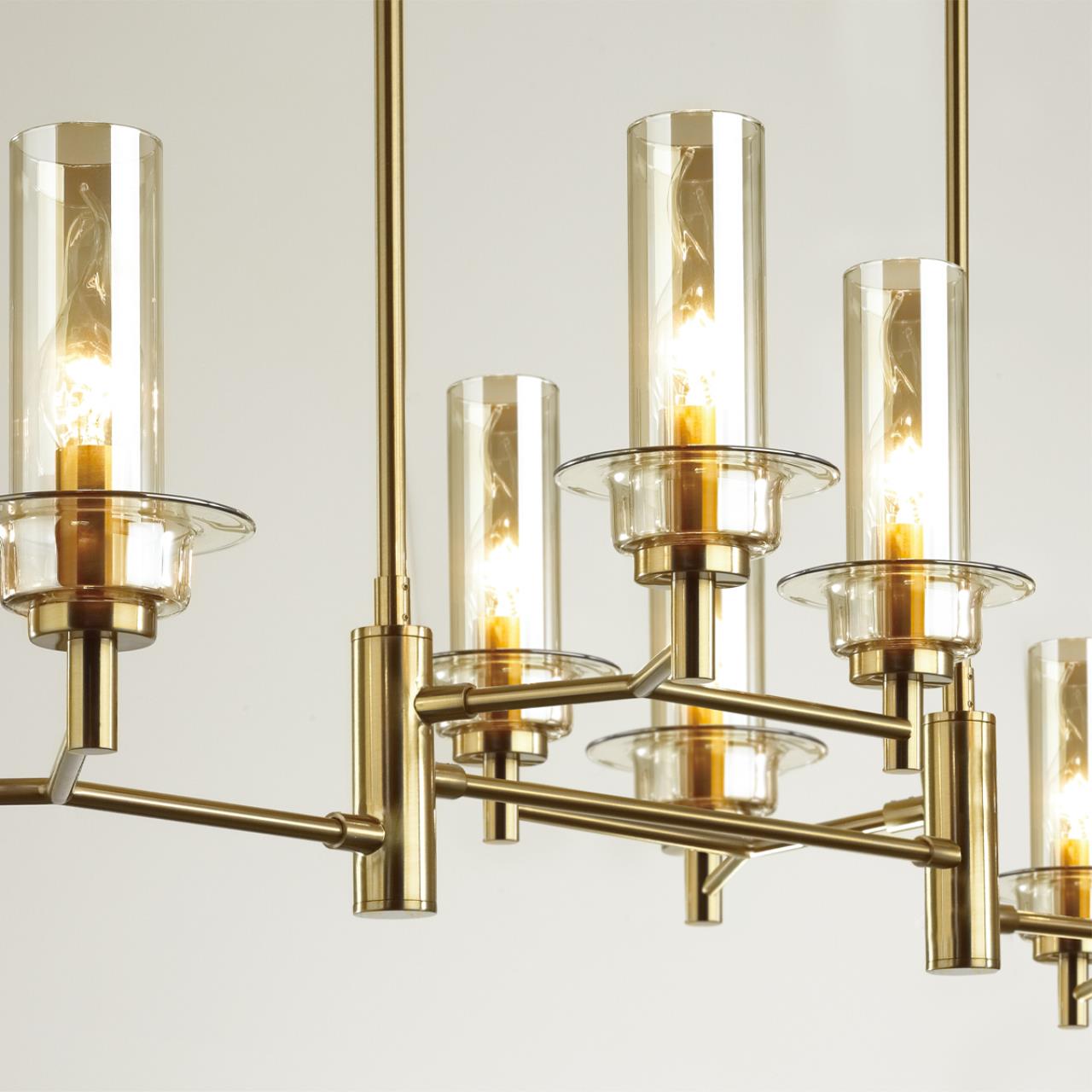 Люстра на штанге LUMION CLASSI MADONNA бронзовый E14*8 10W