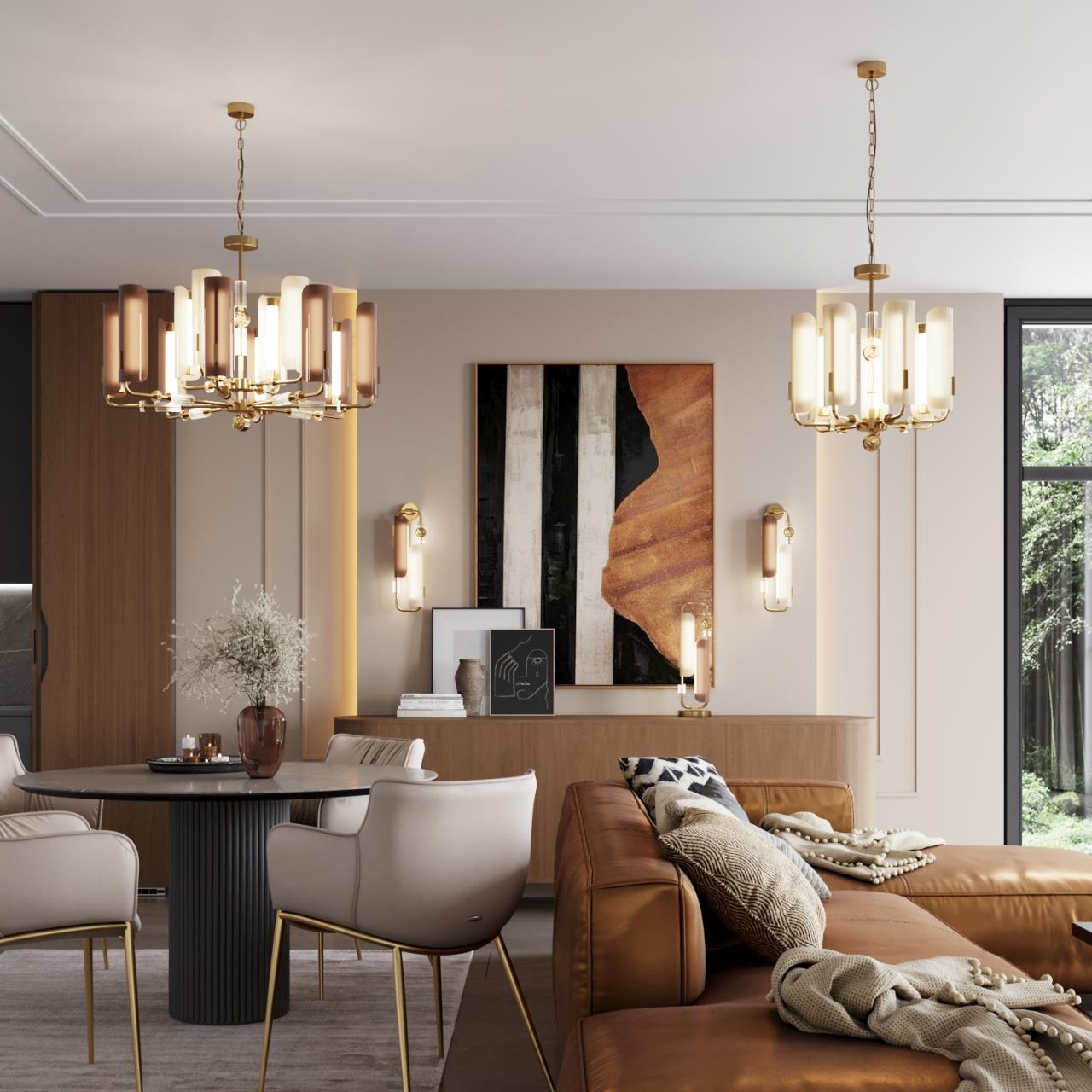 Люстра ODEON LIGHT EXCLUSIVE MODERN LION античная бронза LED 35W