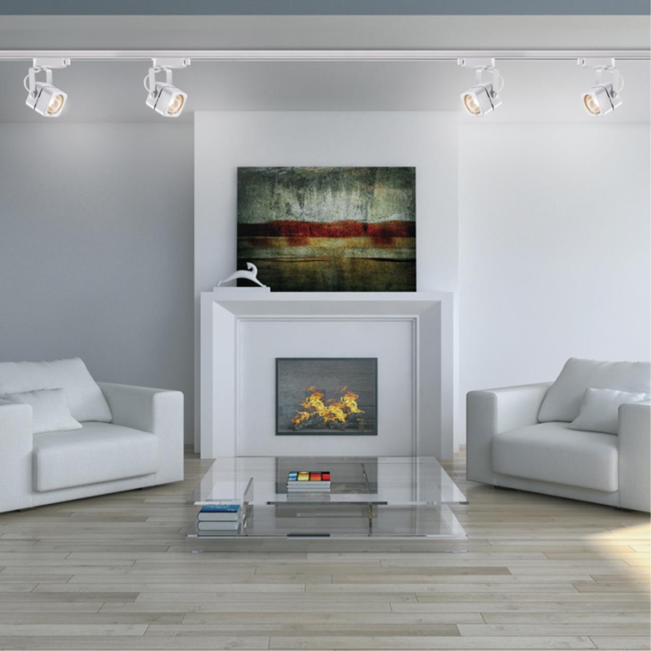 Светильник трековый однофазный трехжильный NOVOTECH PORT PIPE белый GU10*1 10W  58/78 мм