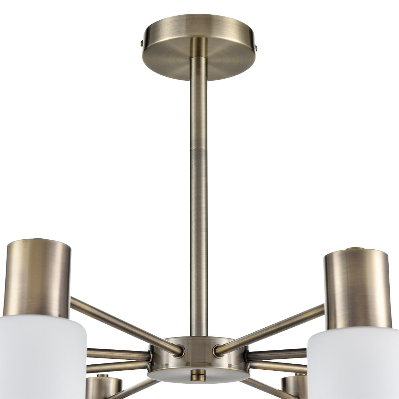 Люстра на штанге LUMION COMFI MAVE бронзовый E14*8 10W