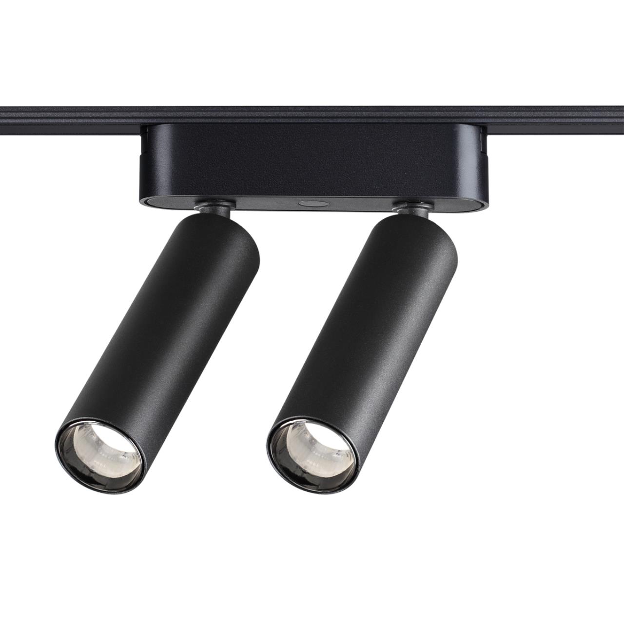 Трековый светильник для низковольтного шинопровода NOVOTECH SHINO SMAL черный LED*1 2*7W