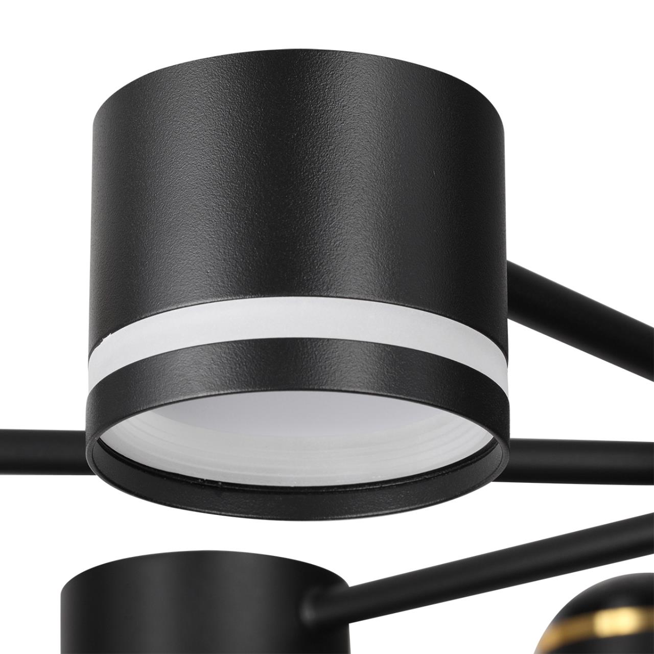 Люстра на штанге LUMION COMFI VIRSAVA черный GX53*8 10W