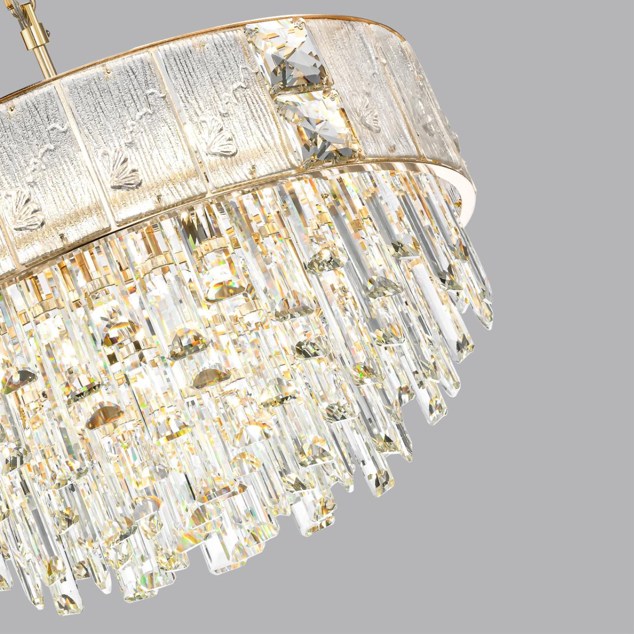 Люстра ODEON LIGHT HALL FIESTA золотой E14*11 10W