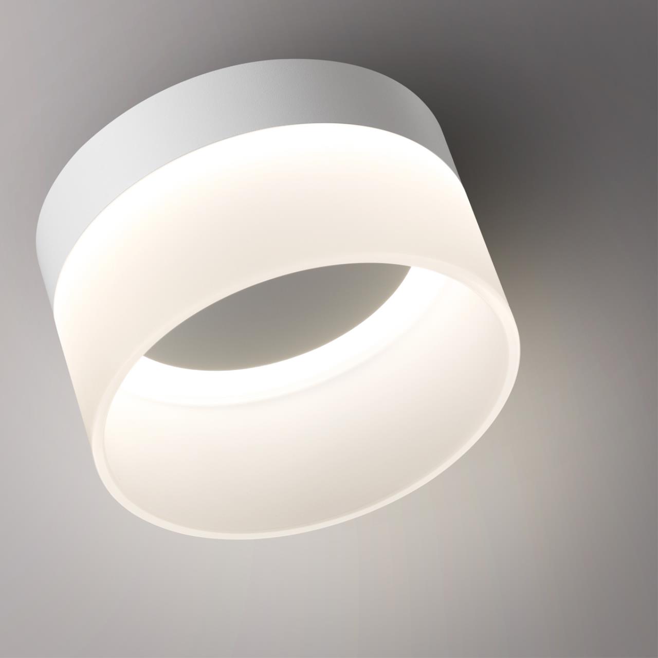 Светильник накладной светодиодный NOVOTECH OVER AURA белый LED*1 18W 4000К