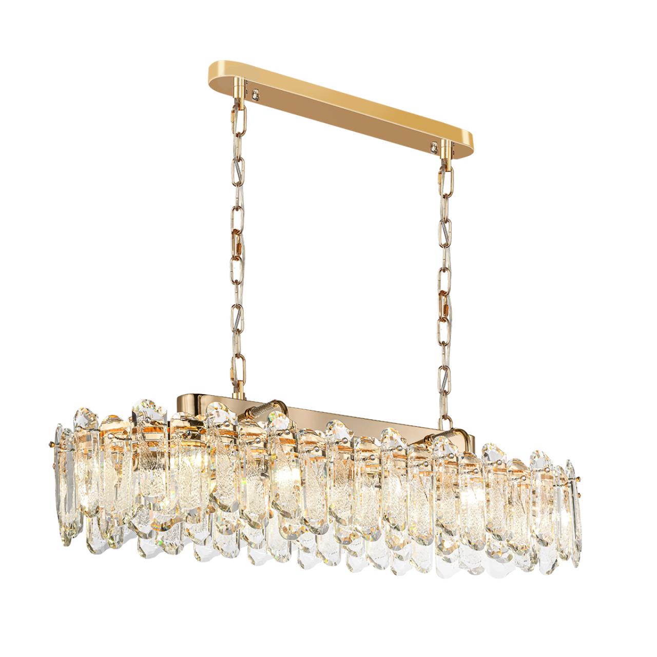 Люстра ODEON LIGHT HALL BULLON золотой E14*12 10W