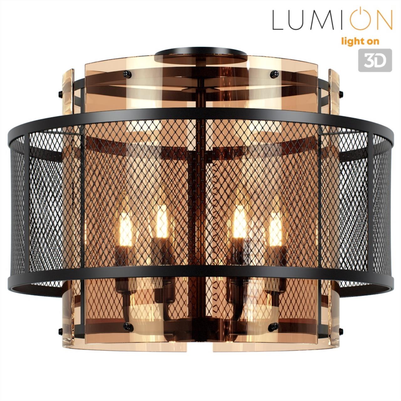 Люстра потолочная LUMION MODERNI ZARINA черный E14*6 10W