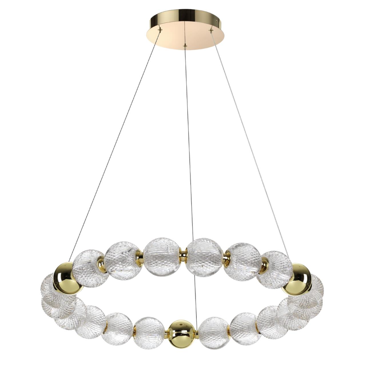 Люстра ODEON LIGHT L-VISION CRYSTAL золотой LED*1 60