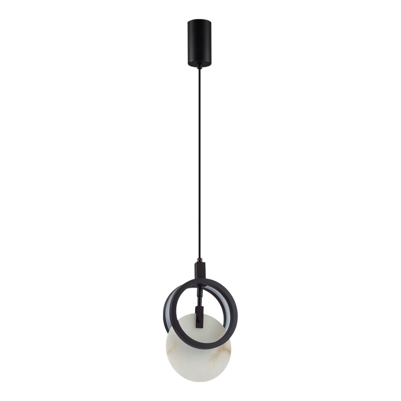 Подвес ODEON LIGHT EXCLUSIVE HIGHTECH MERCURY черный LED*1 17W 3000К плафон белый