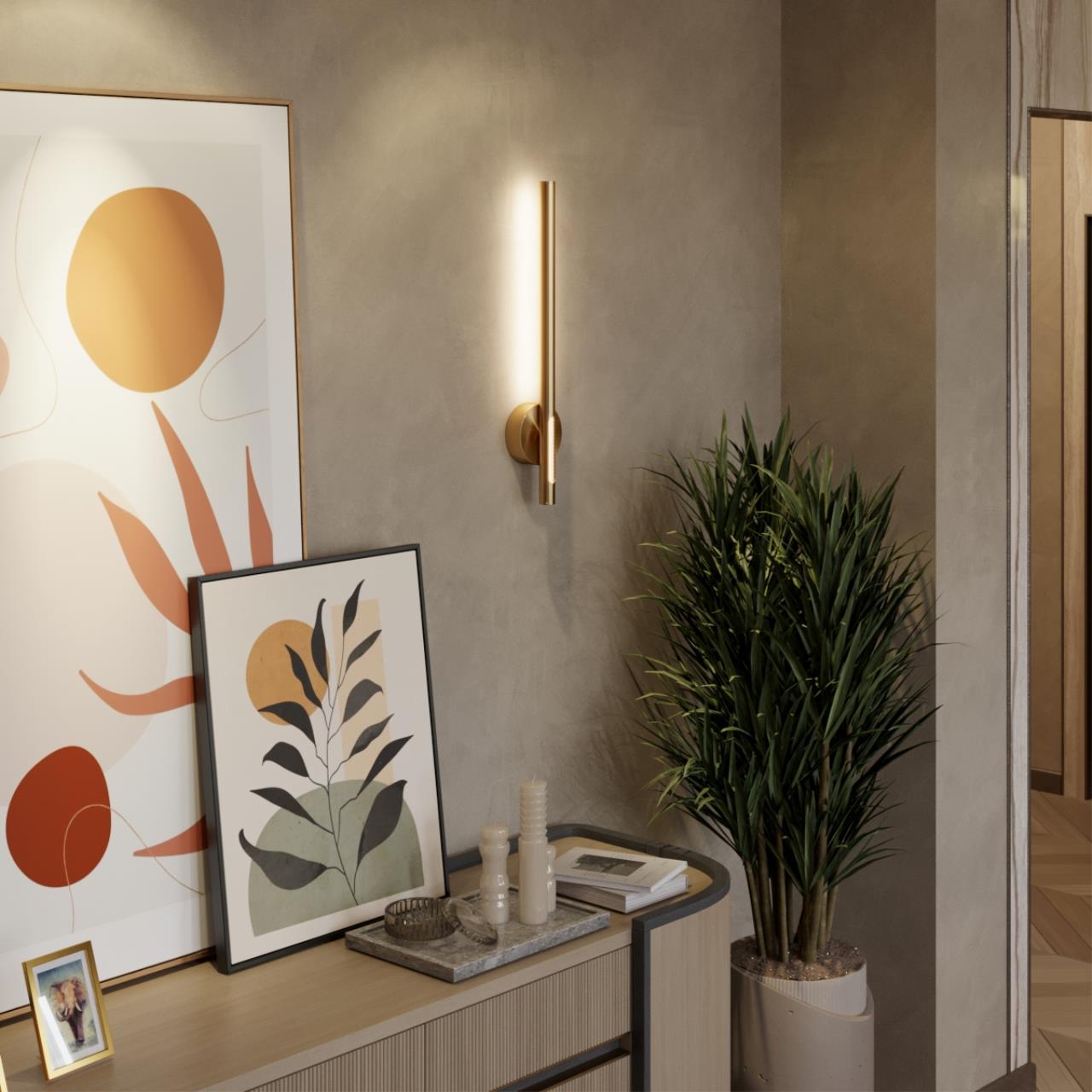 Подвесной светильник ODEON LIGHT HIGHTECH MALI античная бронза, латунь LED*1 9W