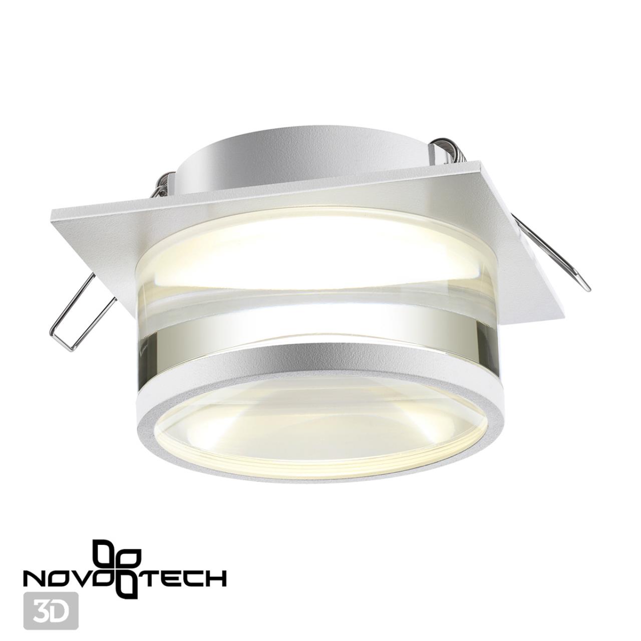 Светильник встраиваемый NOVOTECH SPOT GEM белый GU10*1 10W 92 мм