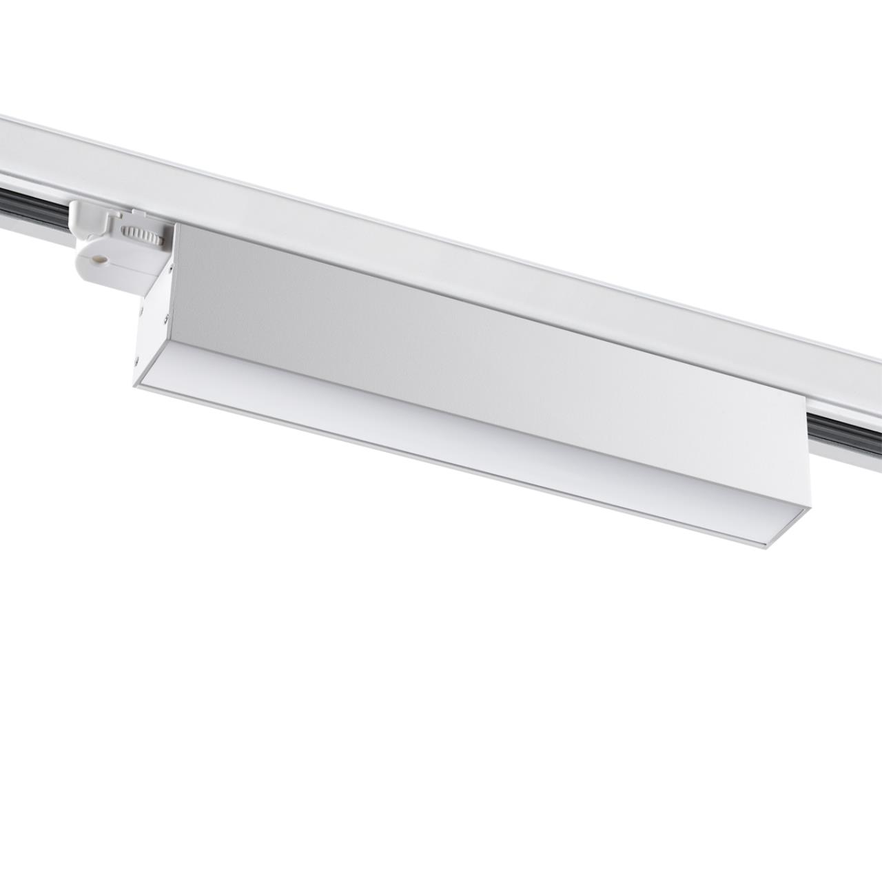 Светильник трехфазный трековый светодиодный NOVOTECH PORT ITER белый LED*1 18W 4000К плафон белый
