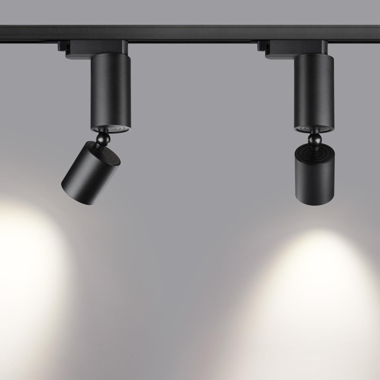 Светильник светодиодный однофазный трехжильный трековый NOVOTECH PORT TUBO черный LED 10W