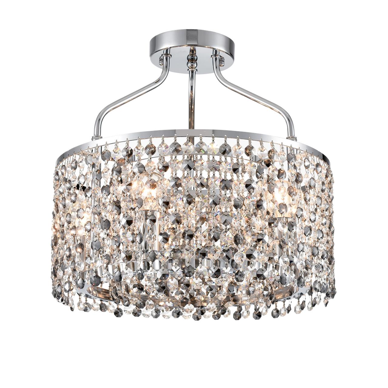 Люстра потолочная LUMION CLASSI LAYLA хром E14*5 10W