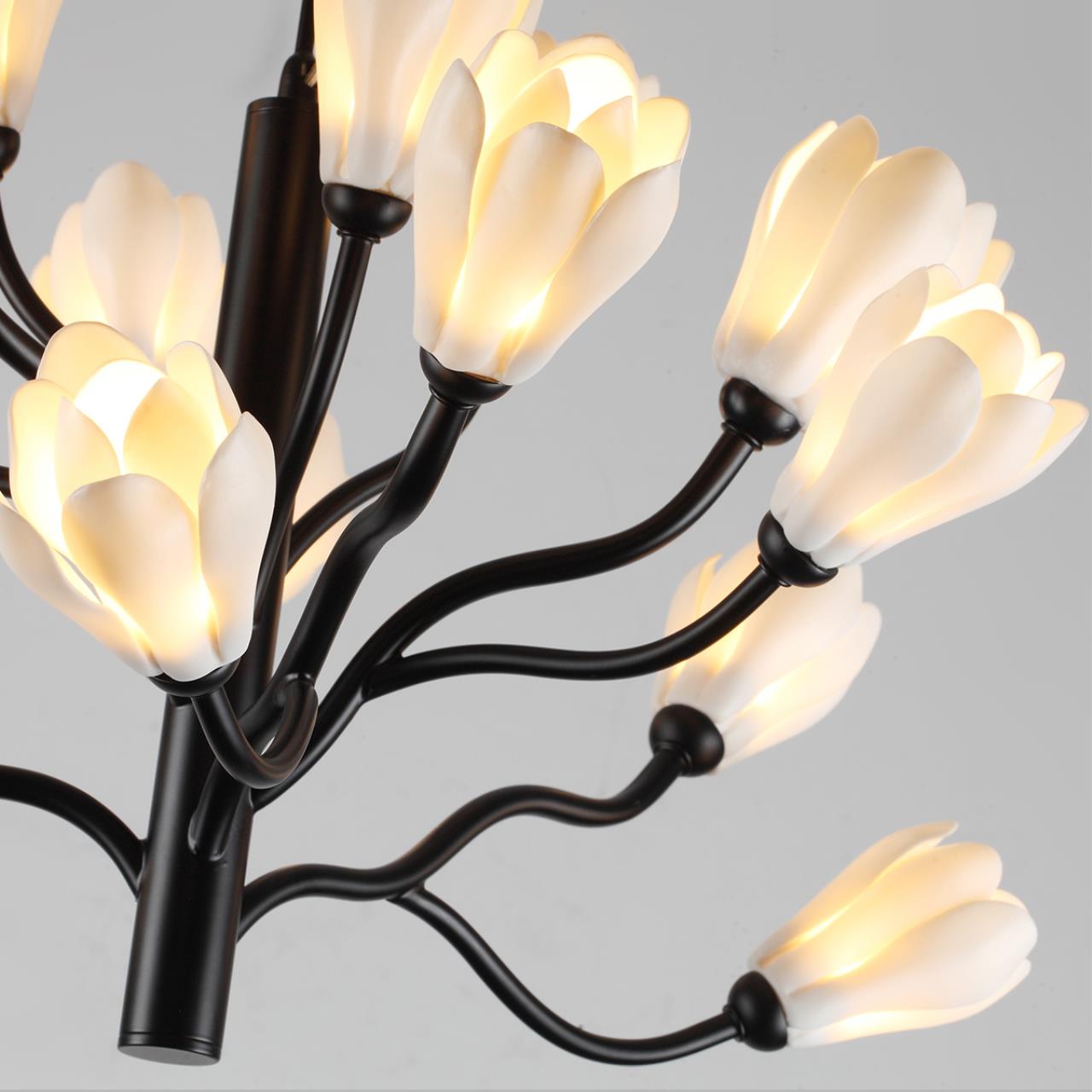 Люстра ODEON LIGHT MODERN GARDI черный G4*18 10W