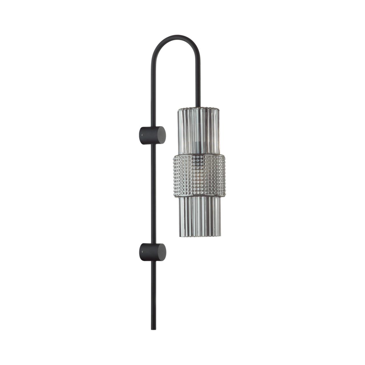 Бра ODEON LIGHT MODERN Pimpa черный E14*1 10W плафон серый
