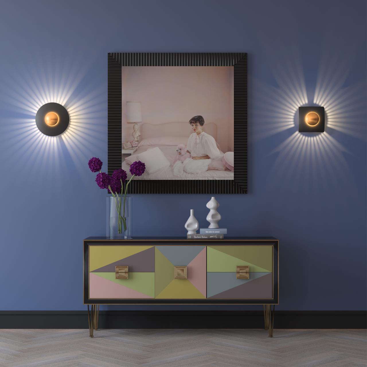 Настенный светильник ODEON LIGHT MIDCENT ADAMAS черный