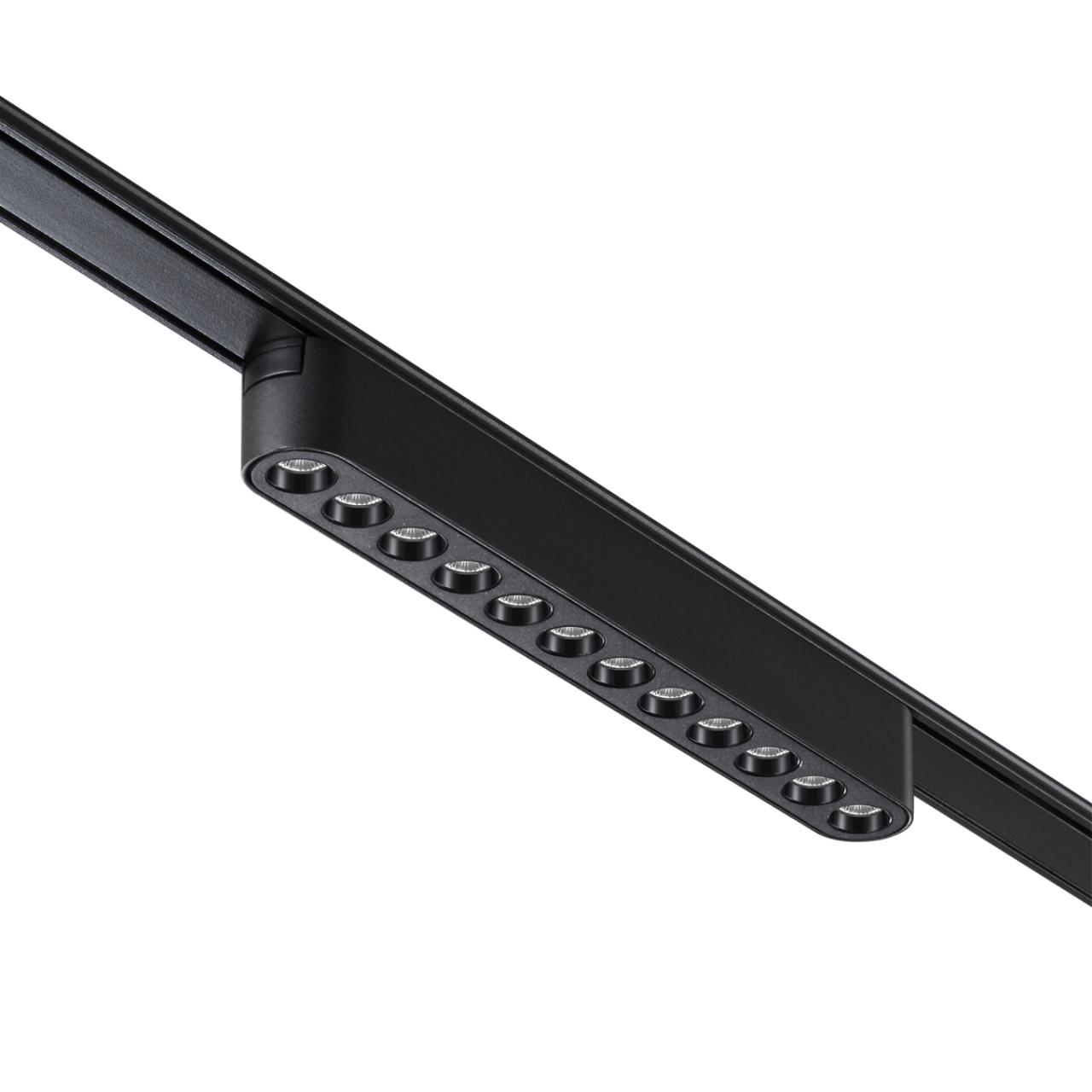 Трековый светильник для низковольтного шинопровода NOVOTECH SHINO SMAL черный LED*1 12W 3000К