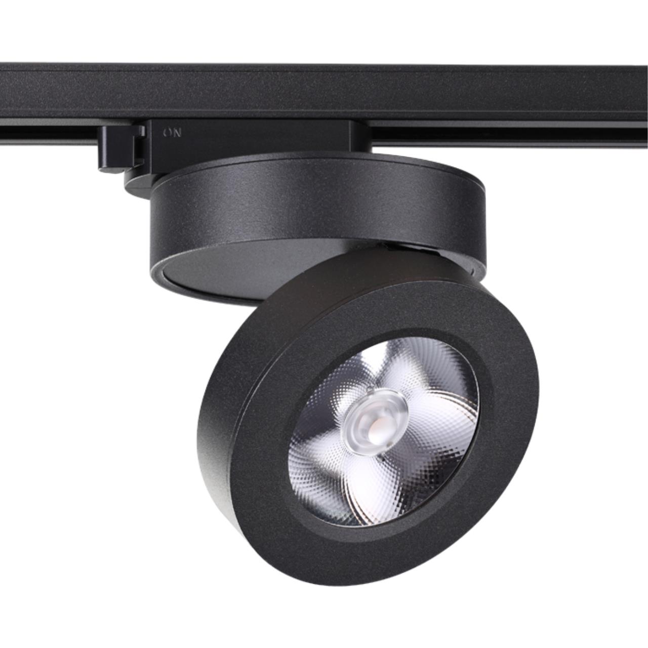 Светильник трековый однофазный трехжильный светодиодный NOVOTECH PORT GRODA черный LED*1 12W