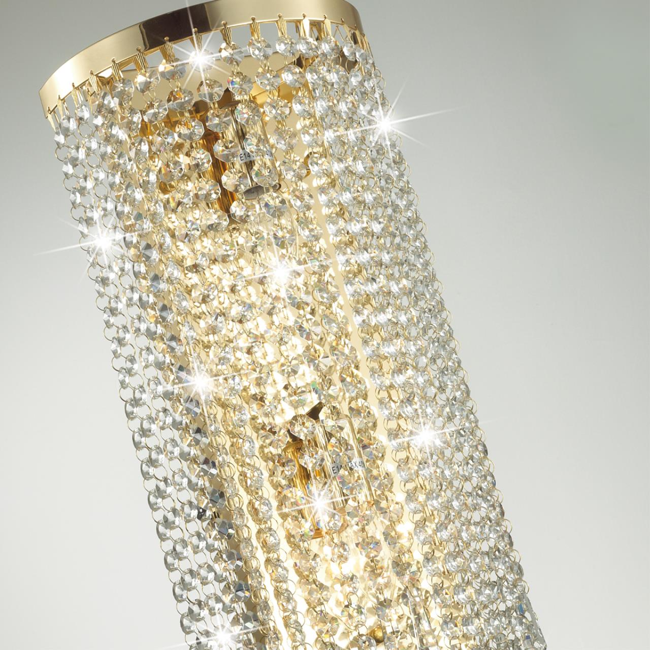Бра ODEON LIGHT MODERN CHOKKA золотой E14*2 10W 300 мм