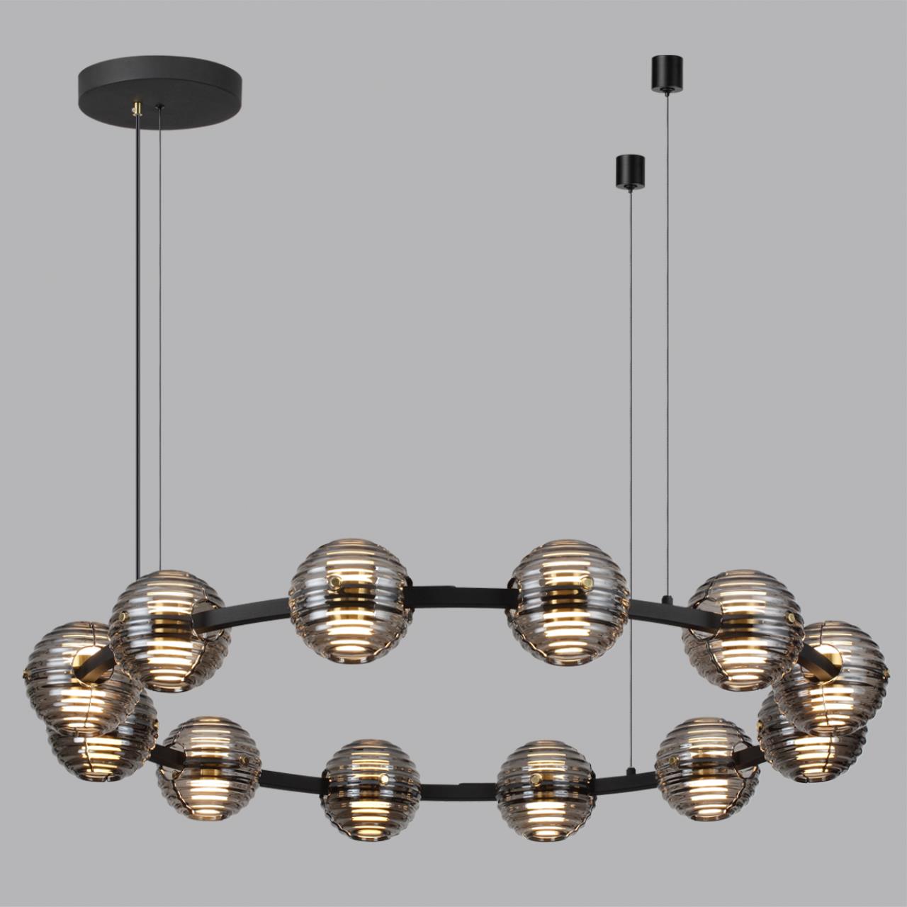 Люстра ODEON LIGHT L-VISION TRONI черный LED 120W