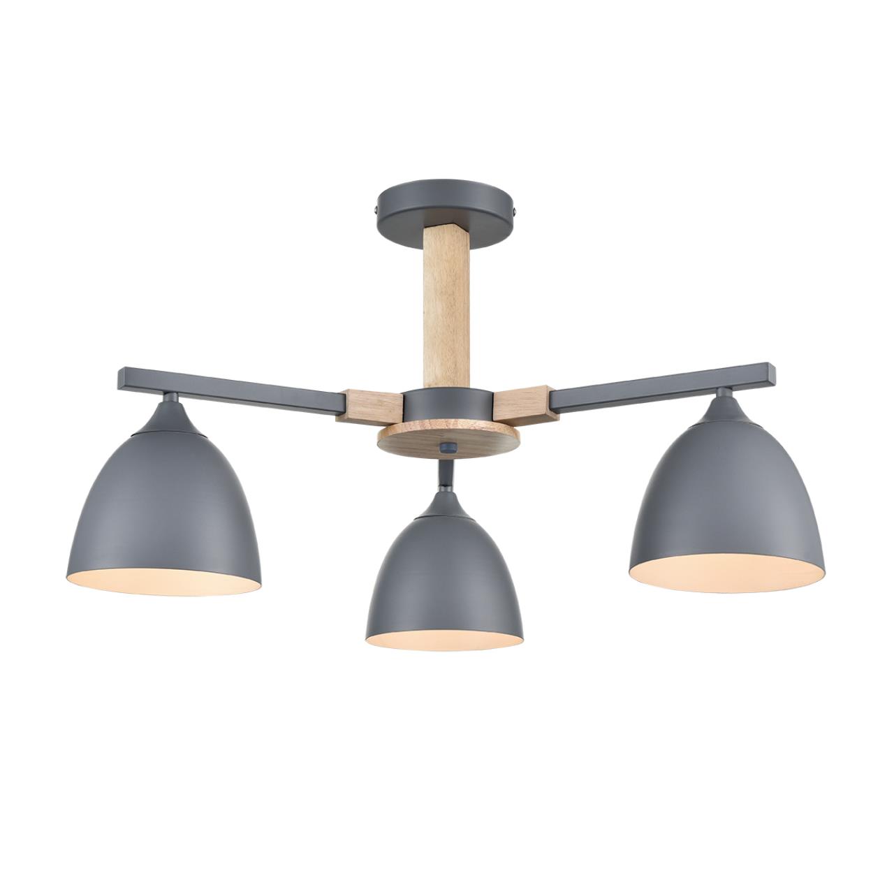 Люстра потолочная LUMION MODERNI COLANGE серый E27*3 10W
