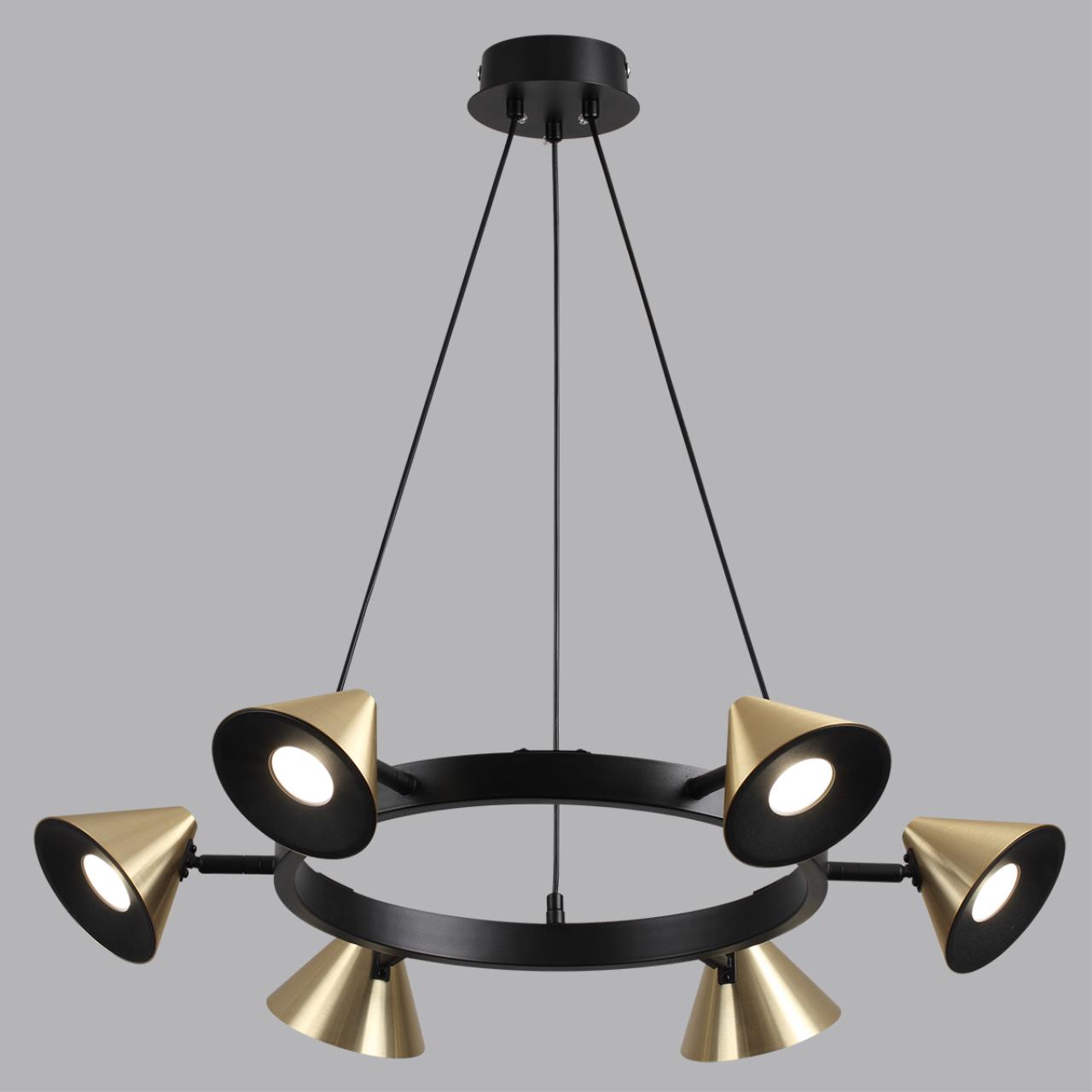 Люстра подвесная LUMION COMFI LAMINA черный, золотой GU10*6 10W