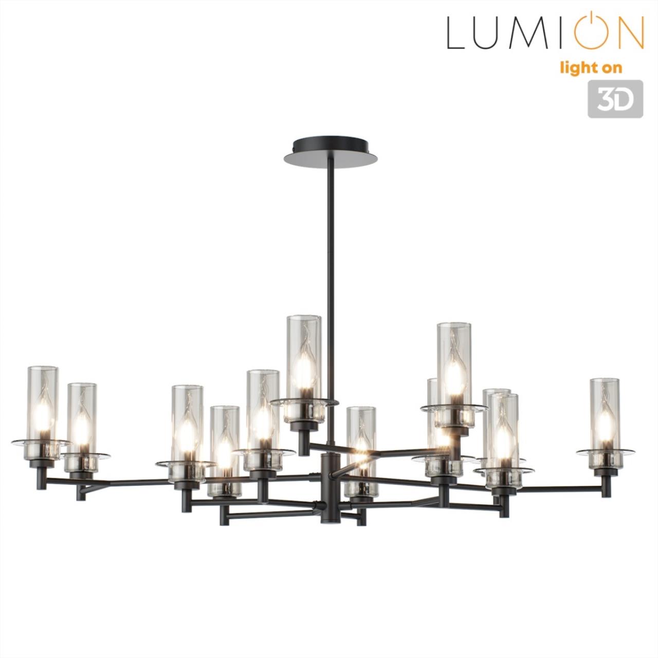 Люстра на штанге LUMION CLASSI MADONNA черный E14*12 10W