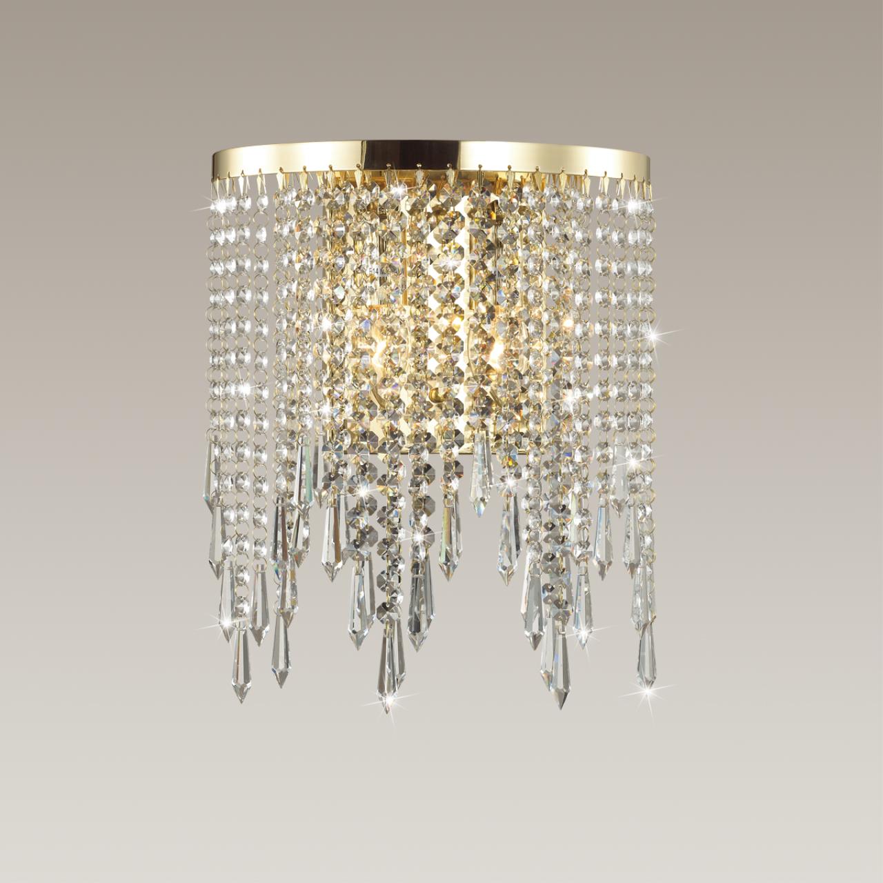 Бра ODEON LIGHT MODERN CHOKKA золотой E14*2 10W 220 мм