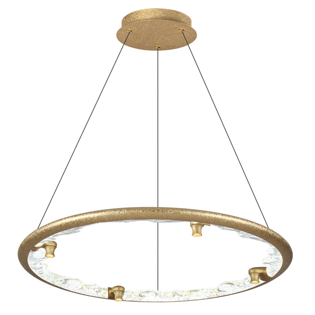 Люстра подвесная ODEON LIGHT HIGHTECH CAYON золотой LED*1 73W
