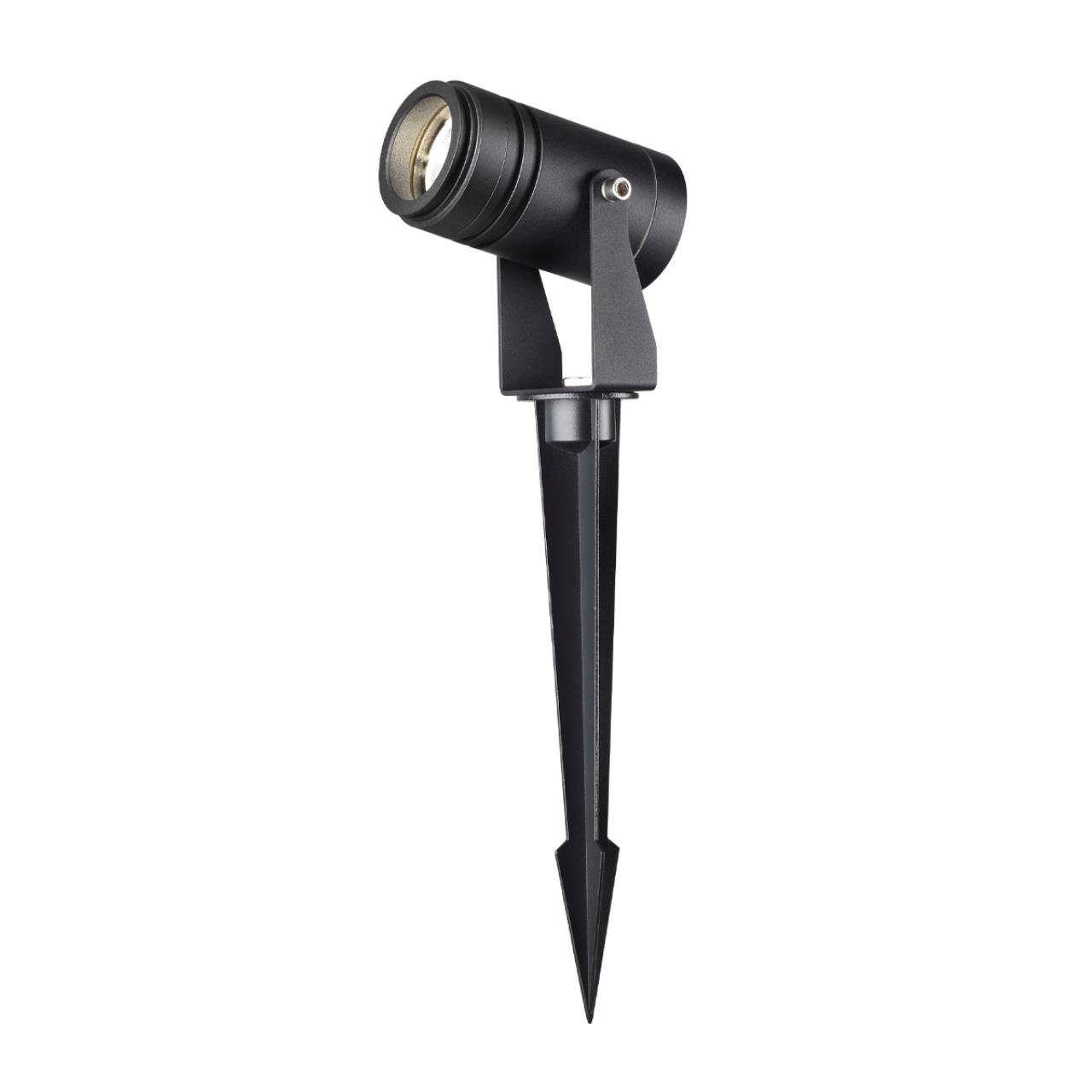 Ландшафтный грунтовый светильник ODEON LIGHT NATURE STIMA черный LED*1 10W 4000К