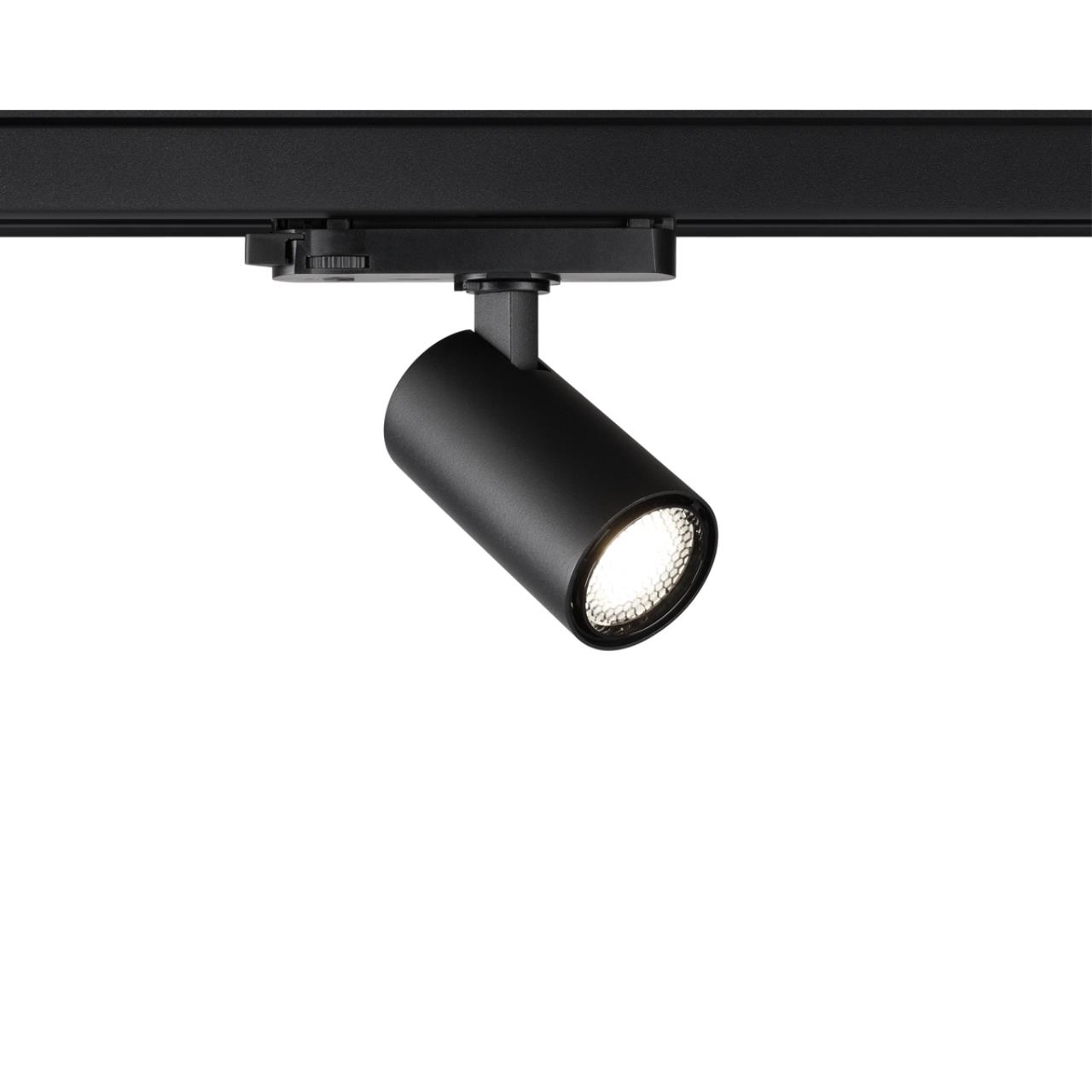 Светильник трехфазный трековый светодиодный NOVOTECH PORT HELIX черный LED*1 15W 3000К плафон черный