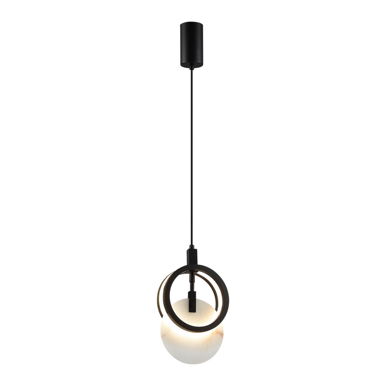 Подвес ODEON LIGHT EXCLUSIVE HIGHTECH MERCURY черный LED*1 17W 3000К плафон белый