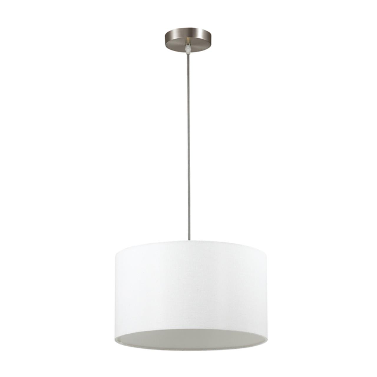 Подвес LUMION MODERNI NIKKI никель E27*2 10W плафон белый