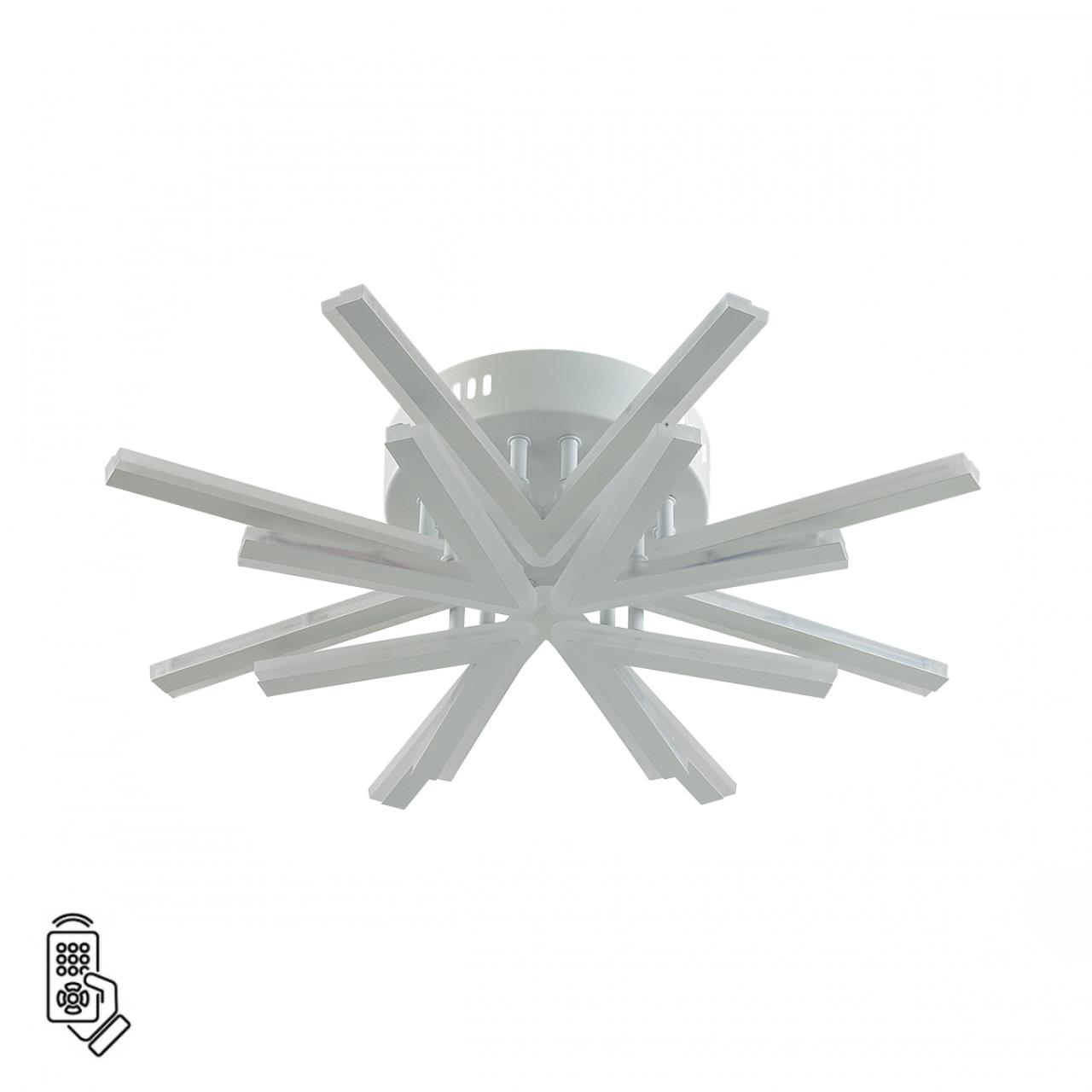 8029/65CL LEDIO LN25 белый/белый, металл/акрил Потолочный светильник с ПДУ LED 65W 3000-6000К 220V ALBERTA