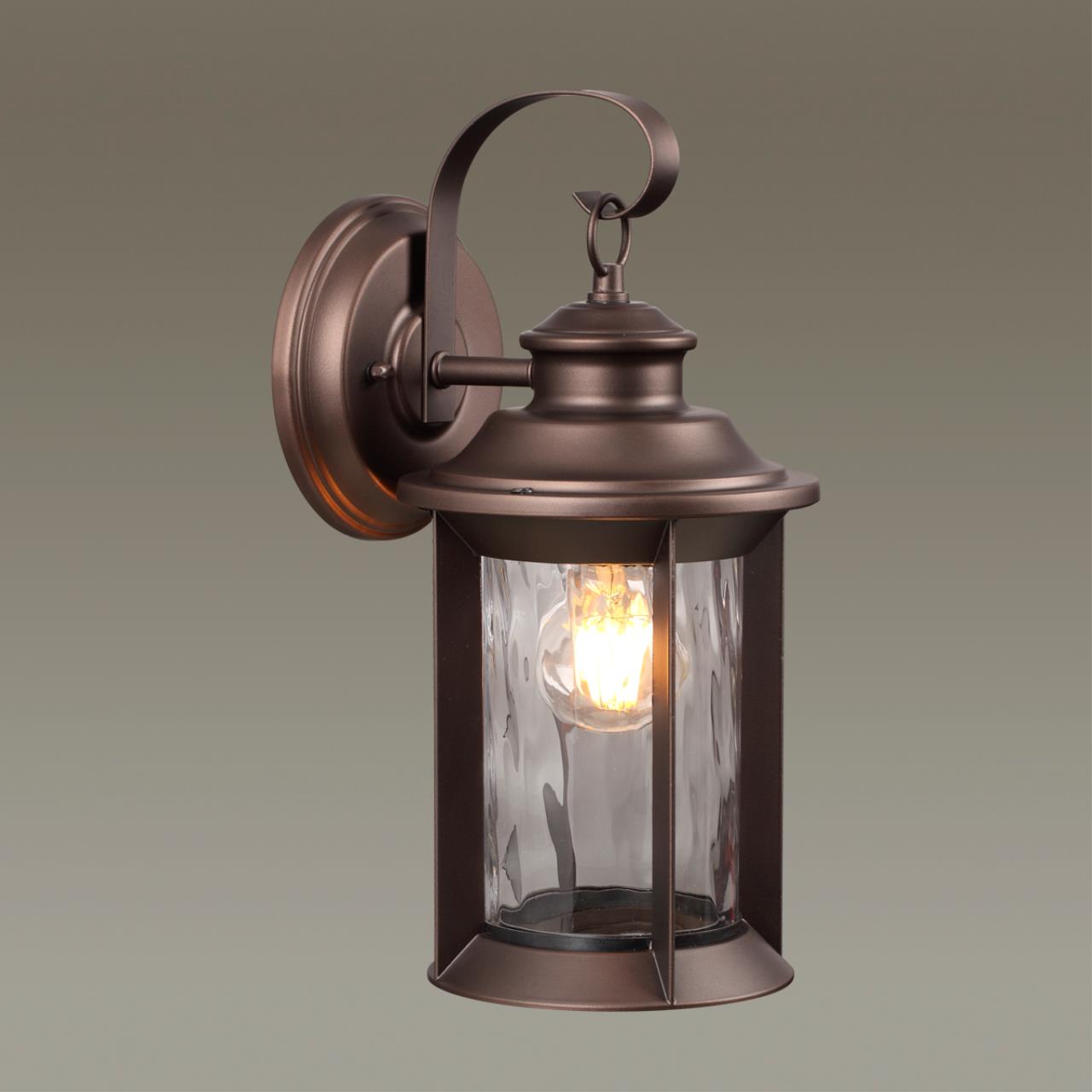 Уличный настенный светильник ODEON LIGHT NATURE MAVRET коричневый