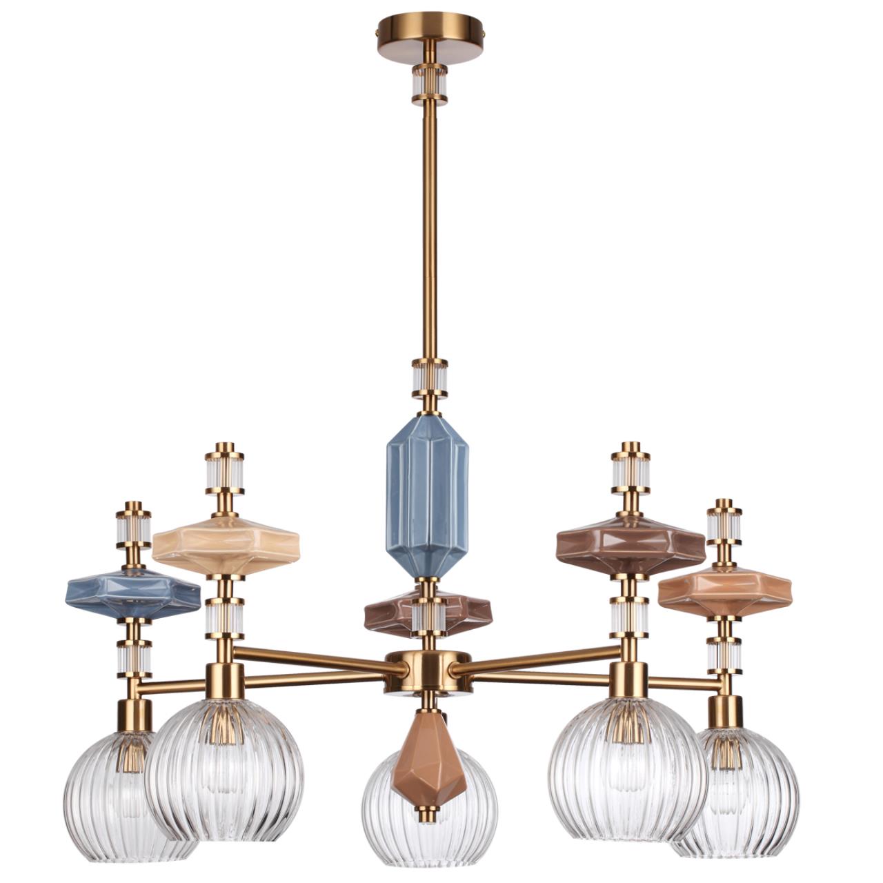 Люстра ODEON LIGHT EXCLUSIVE MODERN TERRA античная бронза, латунь E14*5 10W