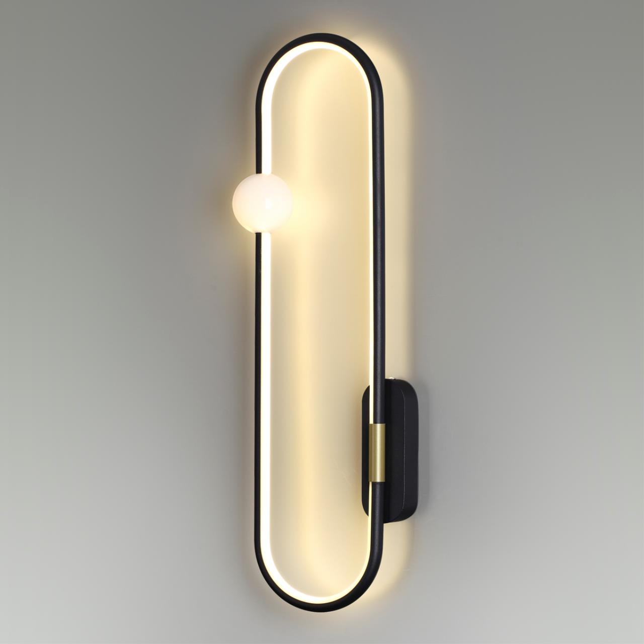 Настенный светильник LUMION LEDIO HARLOW черный LED*1 20W